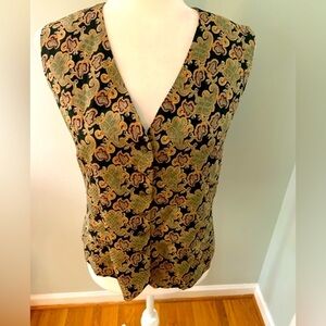 Carlisle Vintage Silk women’s paisley vest, size 12